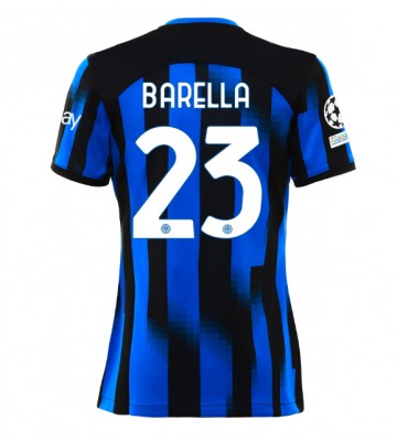 Inter Milan Nicolo Barella #23 Hjemmebanetrøje Dame 2023-24 Kort ærmer